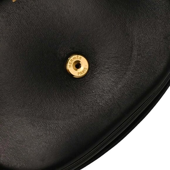 Hermes Black Box Calf Double H Shoulder Bag 196188 - Picture 7 of 9